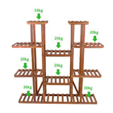 Darrahopens Home & Garden > Garden Beds > Garden Beds & Planters Large Wood Plant Stand Shelf