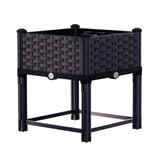Darrahopens Home & Garden > Garden Beds > Garden Beds & Planters Raised Garden Bed Planter Box 40 x 40 x 23 cm, PP Growing Container for Herbs and Vegetables