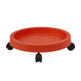 Darrahopens Home & Garden > Garden Beds > Garden Beds & Planters Red 3-Tier Stackable Strawberry & Vegetable Planter with Mobile Wheel Tray - Space-Saving Vertical Gardening System