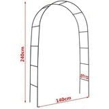 Darrahopens Home & Garden > Garden Beds > Garden Beds & Planters Rustproof Metal Garden Patio Arch Rose Arbour Archway Climbing Plant Trellis AU