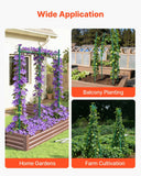 Darrahopens Home & Garden > Garden Beds > Garden Beds & Planters VEVOR Garden Stakes, 25 Pack, 2100 mm, Plastic Coated Metal Tomato Stakes, Garden Sticks for Plants Support, with Pointed End and Non-Slip Bumps for Growing Climbing Plants, Outdoor Vegetables