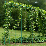 Darrahopens Home & Garden > Garden Beds > Garden Beds & Planters VEVOR Garden Stakes, 25 Pack, 2100 mm, Plastic Coated Metal Tomato Stakes, Garden Sticks for Plants Support, with Pointed End and Non-Slip Bumps for Growing Climbing Plants, Outdoor Vegetables