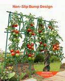 Darrahopens Home & Garden > Garden Beds > Garden Beds & Planters VEVOR Garden Stakes, 50 Pack, 1170 mm, Plastic Coated Metal Tomato Stakes, Garden Sticks for Plants Support, with Pointed End and Non-Slip Bumps for Growing Climbing Plants, Outdoor Vegetables