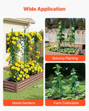 Darrahopens Home & Garden > Garden Beds > Garden Beds & Planters VEVOR Garden Stakes, 50 Pack, 1455 mm, Plastic Coated Metal Tomato Stakes, Garden Sticks for Plants Support, with Pointed End and Non-Slip Bumps for Growing Climbing Plants, Outdoor Vegetables