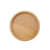 Darrahopens Home & Garden > Garden Beds > Grow Bags 4x Round Bamboo Wooden Coaster Tea Coffee Drink Holders Pallet Beverage Mat Pad