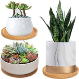Darrahopens Home & Garden > Garden Beds > Grow Bags 4x Round Bamboo Wooden Coaster Tea Coffee Drink Holders Pallet Beverage Mat Pad
