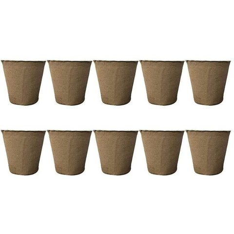 Darrahopens Home & Garden > Garden Beds > Grow Bags 50 Pack ROund Fiber Pot 6X6Cm Seedling Pot Starter Pots Kits Gardening Pot For Seeds Plants