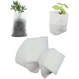 Darrahopens Home & Garden > Garden Beds > Grow Bags 500 pcs Non-Woven Plant Bags, Biodegradable Non-Woven Fabric Plant Bags Seedling Grow Bags For Tomatoes, Flowers,