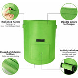 Darrahopens Home & Garden > Garden Beds > Grow Bags Potato Grow Bags, 2 pcs 40L/10 Gallon Vegetable Bag, Non-Woven Fabric Planting Bag With Window, Garden Vegetable Bag