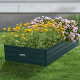 Darrahopens Home & Garden > Garden Beds Wallaroo Garden Bed 150 x 90 x 30cm Galvanized Steel - Green