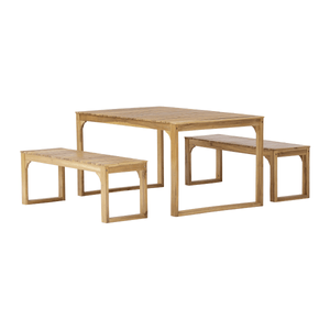 Darrahopens Home & Garden > Garden Furniture Luke 3 Piece Outdoor Wooden Dining Set