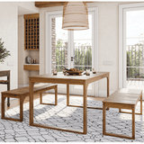 Darrahopens Home & Garden > Garden Furniture Luke 3 Piece Outdoor Wooden Dining Set