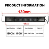 Darrahopens Home & Garden > Garden Lights 120 CM 150W 244LED Aquarium LED Lighting  Marine Aqua Fish Tank Light NEW