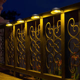 Darrahopens Home & Garden > Garden Lights 2PCS Monocrystalline solar panel LED Wall Lights for Fence Garden(Black)