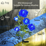 Darrahopens Home & Garden > Garden Lights Blue Bulk Solar Garden Lights 75cm Long Rose Flowers Yard Lamp Xmas Halloween Deco AU
