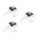 Darrahopens Home & Garden > Garden Lights > Garden Wall Lights Solar Multipurpose Wall Light Set, Outdoor Rechargeable Lamp with Screws and Mounting Kit, 3 Piece, White