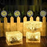 Darrahopens Home & Garden > Garden Lights > In-Ground Lights 4 Pcs Solar Ground Lights Waterproof Warm White for Patio Lawn Deck Stairs