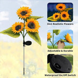Darrahopens Home & Garden > Garden Lights LED Solar Sunflower Lights Flower Lamp Landscape Lawn Path Garden AU Day