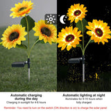 Darrahopens Home & Garden > Garden Lights LED Solar Sunflower Lights Flower Lamp Landscape Lawn Path Garden AU Day