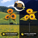 Darrahopens Home & Garden > Garden Lights LED Solar Sunflower Lights Flower Lamp Landscape Lawn Path Garden AU Day