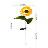 Darrahopens Home & Garden > Garden Lights LED Solar Sunflower Lights Flower Lamp Landscape Lawn Path Garden AU Day