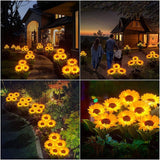 Darrahopens Home & Garden > Garden Lights LED Solar Sunflower Lights Flower Lamp Landscape Lawn Path Garden AU Day