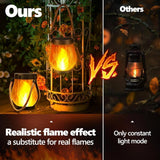 Darrahopens Home & Garden > Garden Lights > Other Outdoor Lights 1/2/4 Pack Solar Garden Lights with Flame Effect - Waterproof Hanging Lanterns with USB Charging, Halloween and Garden Decoration (Four-piece set)