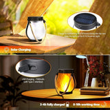 Darrahopens Home & Garden > Garden Lights > Other Outdoor Lights 1/2/4 Pack Solar Garden Lights with Flame Effect - Waterproof Hanging Lanterns with USB Charging, Halloween and Garden Decoration (Four-piece set)