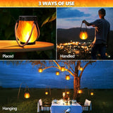Darrahopens Home & Garden > Garden Lights > Other Outdoor Lights 1/2/4 Pack Solar Garden Lights with Flame Effect - Waterproof Hanging Lanterns with USB Charging, Halloween and Garden Decoration (Four-piece set)