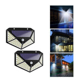 Darrahopens Home & Garden > Garden Lights > Other Outdoor Lights 4pcs Solar Powered Outdoor Motion Sensor Security Light 100 LED Waterproof