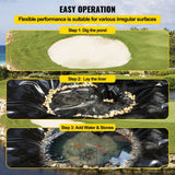 Darrahopens Home & Garden > Garden Lights > Other Outdoor Lights VEVOR LLDPE Pond Liner 20x25 ft, Pond Liner 20 Mil, Fish Pond Liners for Waterfall, Pond and Fish Ponds