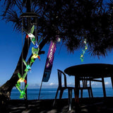 Darrahopens Home & Garden > Garden Lights > Other Outdoor Lights Wind Chimes Solar Powered Led Lights Changing Hanging Garden Yard Outdoor Decor - Dragonfly