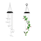 Darrahopens Home & Garden > Garden Lights > Other Outdoor Lights Wind Chimes Solar Powered Led Lights Changing Hanging Garden Yard Outdoor Decor - Hummingbird