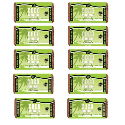 Darrahopens Home & Garden > Garden Tools 10x 650g Coco Brick Premium Coir Peat Organic Plant Growth Media Husk Nutrifield