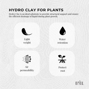 Darrahopens Home & Garden > Garden Tools 1L Hydro Clay Balls - Organic Premium Hydroponic Expanded Plant Growing Medium