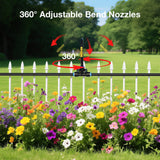 Darrahopens Home & Garden > Garden Tools > Garden Hoses 100Ft 1/4" Drip Irrigation System, Garden Irrigation Kit with 16pcs Adjustable Copper Nozzles,Automatic Atomizing Watering Sprinkler System for Outdoor,Raisedbed,Lawn,Greenhouse
