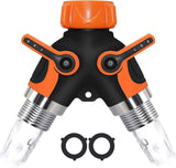 Darrahopens Home & Garden > Garden Tools > Garden Hoses 2-Way Garden Hose Splitter - Brass Hose Valve Splitter for Outdoor Watering System