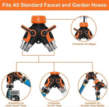 Darrahopens Home & Garden > Garden Tools > Garden Hoses 2-Way Garden Hose Splitter - Brass Hose Valve Splitter for Outdoor Watering System