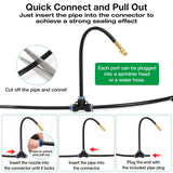 Darrahopens Home & Garden > Garden Tools > Garden Hoses 50Ft 1/4" Drip Irrigation System,Garden Irrigation Kit with 12pcs 360° Adjustable Copper Nozzles,Automatic Watering System for Outdoor,Raised Bed,Potted Plant,Greenhouse Accessories for Yard