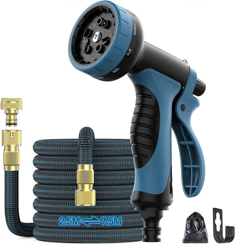 Darrahopens Home & Garden > Garden Tools > Garden Hoses 7.5m Garden Hose - Flexible Water Hose for Outdoor Garden Lawn Use