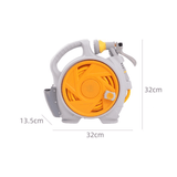 Darrahopens Home & Garden > Garden Tools > Garden Hoses Blue Portable Hose Reel Cart with 14m Hose 7-Pattern Spray Gun Garden Watering System
