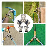 Darrahopens Home & Garden > Garden Tools > Garden Hoses Brass Hose Splitter 3/4 Inch Quick Connect 2-Way