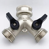 Darrahopens Home & Garden > Garden Tools > Garden Hoses Brass Hose Splitter 3/4 Inch Quick Connect 2-Way