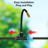 Darrahopens Home & Garden > Garden Tools > Garden Hoses Drip Irrigation System, No 1/4 Pipe, only 12pcs Adjustable Copper Nobbles and Quick Connectors