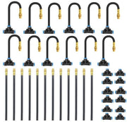 Darrahopens Home & Garden > Garden Tools > Garden Hoses Drip Irrigation System, No 1/4 Pipe, only 12pcs Adjustable Copper Nobbles and Quick Connectors