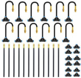 Darrahopens Home & Garden > Garden Tools > Garden Hoses Drip Irrigation System, No 1/4 Pipe, only 12pcs Adjustable Copper Nobbles and Quick Connectors