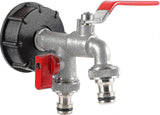 Darrahopens Home & Garden > Garden Tools > Garden Hoses Garden Hose Faucet Adapter - Dual Outlet Tank Connector for Hose Attachment