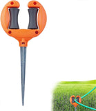 Darrahopens Home & Garden > Garden Tools > Garden Hoses Garden Hose Guide Stakes - Metal Spiked Stakes to Prevent Hose Damage, Decorative Design
