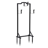 Darrahopens Home & Garden > Garden Tools > Garden Hoses Green Fingers Garden Hose Holder Metal Portable Freestanding Hose Stand 4 Spikes Black