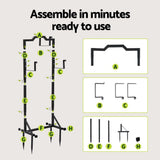 Darrahopens Home & Garden > Garden Tools > Garden Hoses Green Fingers Garden Hose Holder Metal Portable Freestanding Hose Stand 4 Spikes Black